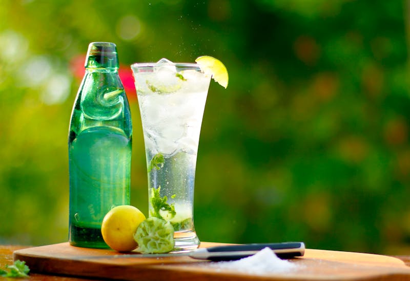 Craft Italian soda with fresh fruit flavors